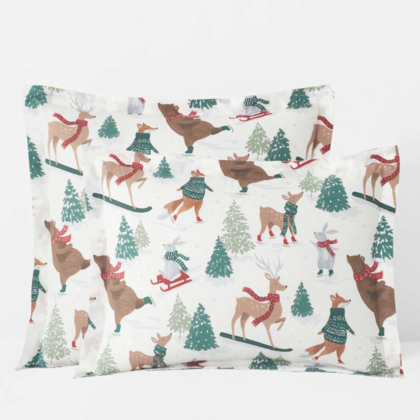 Holiday Print Classic Cool Cotton Percale Sham