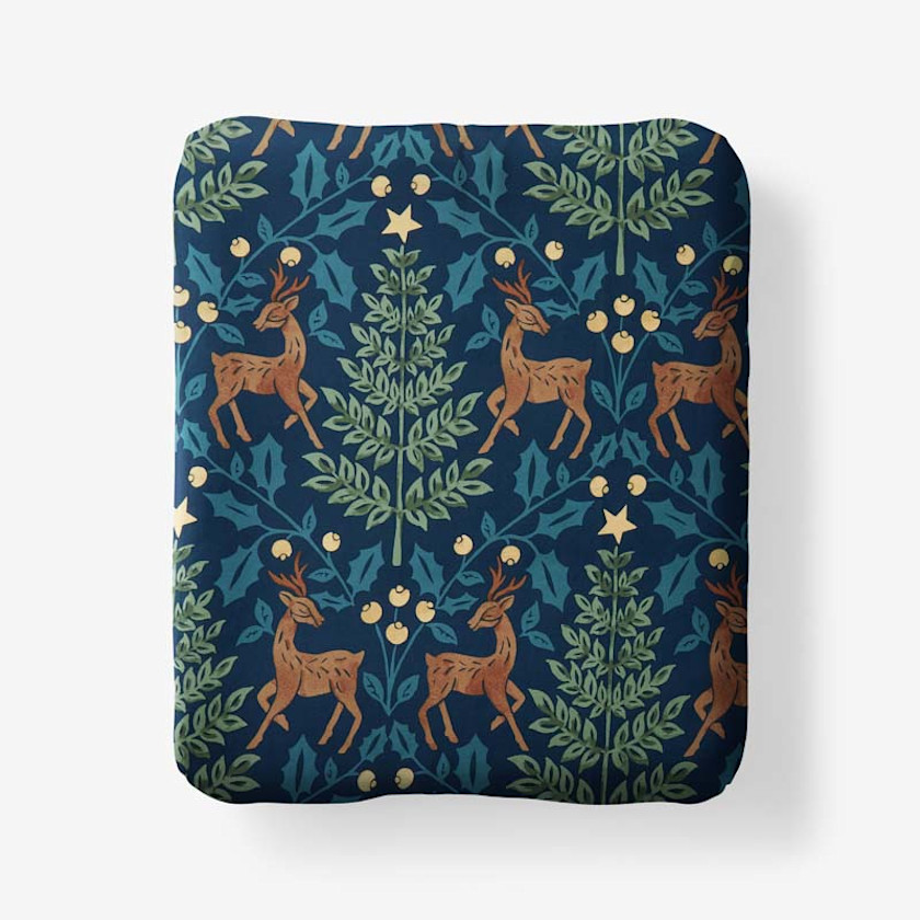 Reindeer Classic Smooth Sateen Fitted Bed Sheet