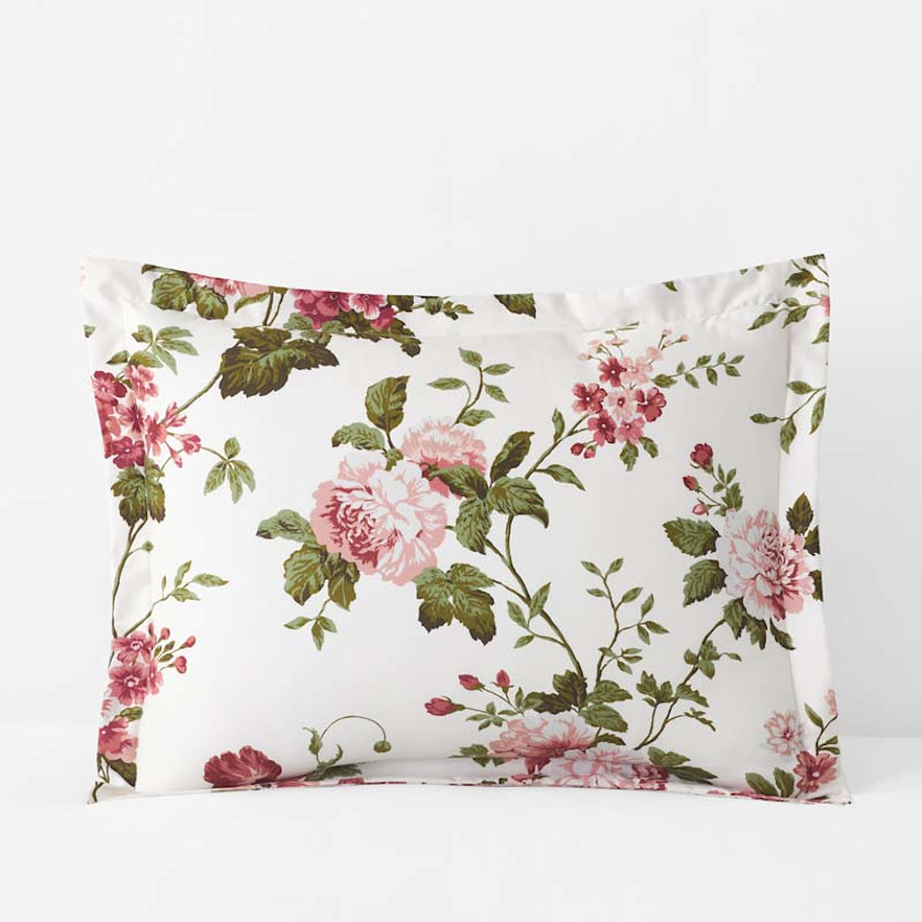 Victorian Bloom Floral Sateen Sham | The Company Store