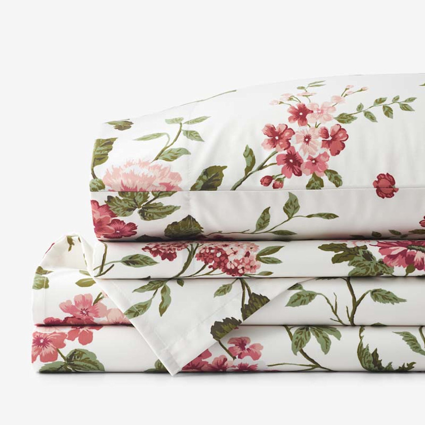 Victorian Bloom Premium Smooth Wrinkle-Free Sateen Bed Sheet Set