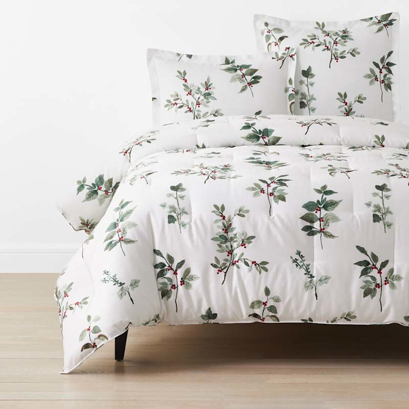 Floral Berry Classic Smooth Sateen Comforter