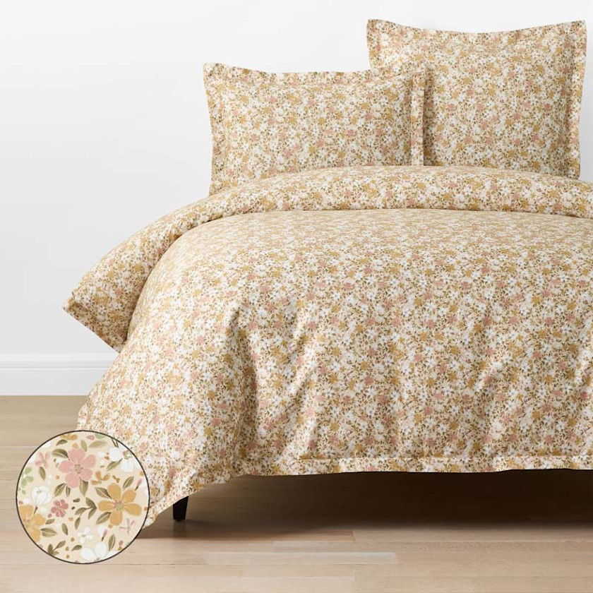 Joyful Floral Classic Smooth Sateen Duvet Cover
