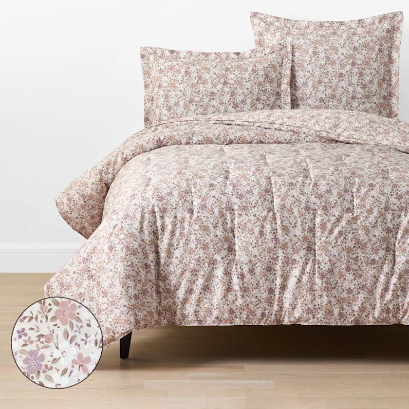 Joyful Floral Classic Smooth Sateen Comforter