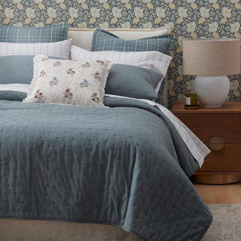 Petite Tufted Quilted Sham,Mineral