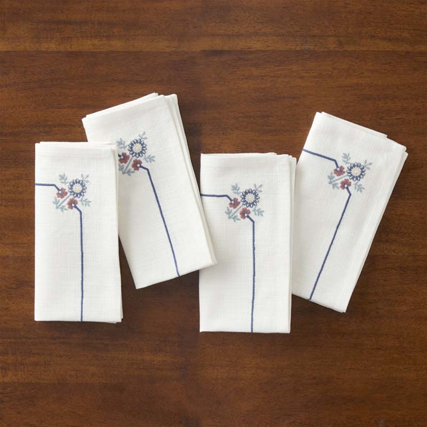 Floral Napkins, Set of 4
