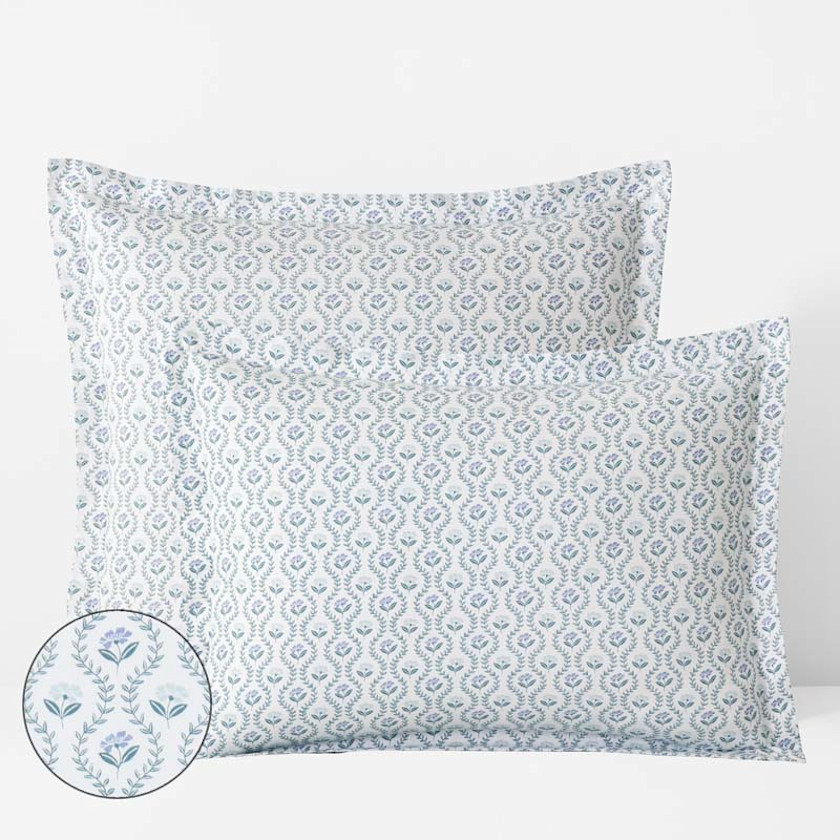 Tira Floral Classic Cool Cotton Percale Sham