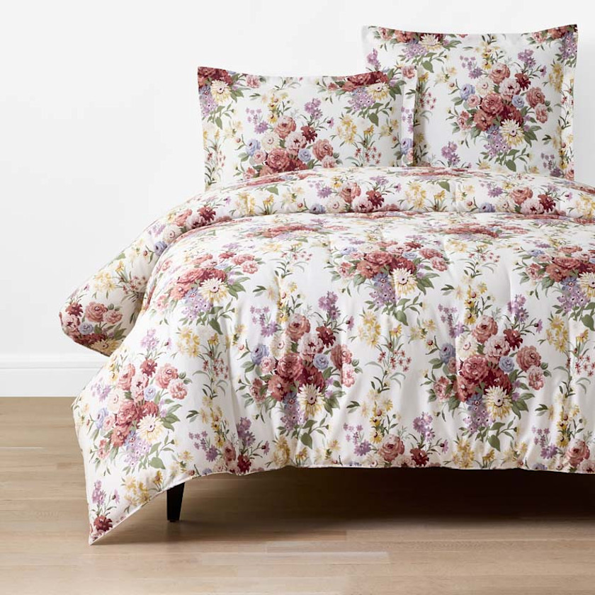 Nature's Bouquet Classic Smooth Sateen Comforter