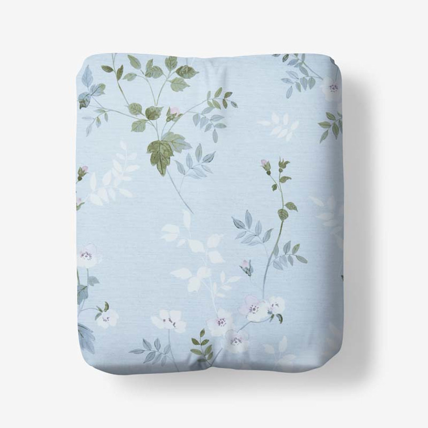 Wispy Meadow Premium Smooth Wrinkle-Free Sateen Fitted Bed Sheet