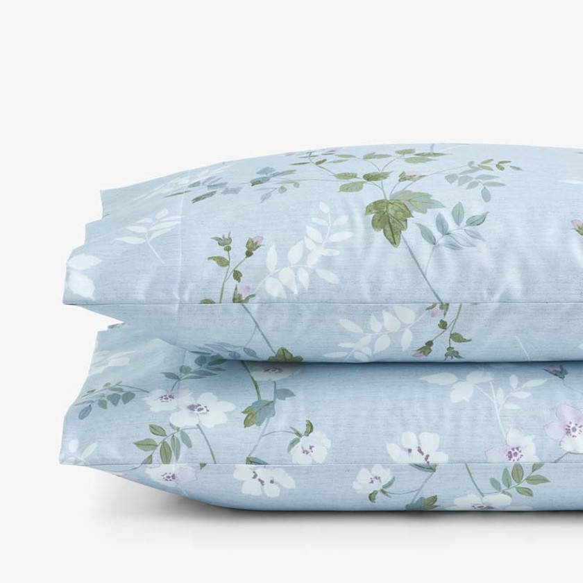 Wispy Meadow Premium Smooth Wrinkle-Free Sateen Pillowcase Set
