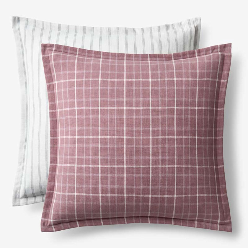 Yarn-Dyed Plaid Reversible Sham