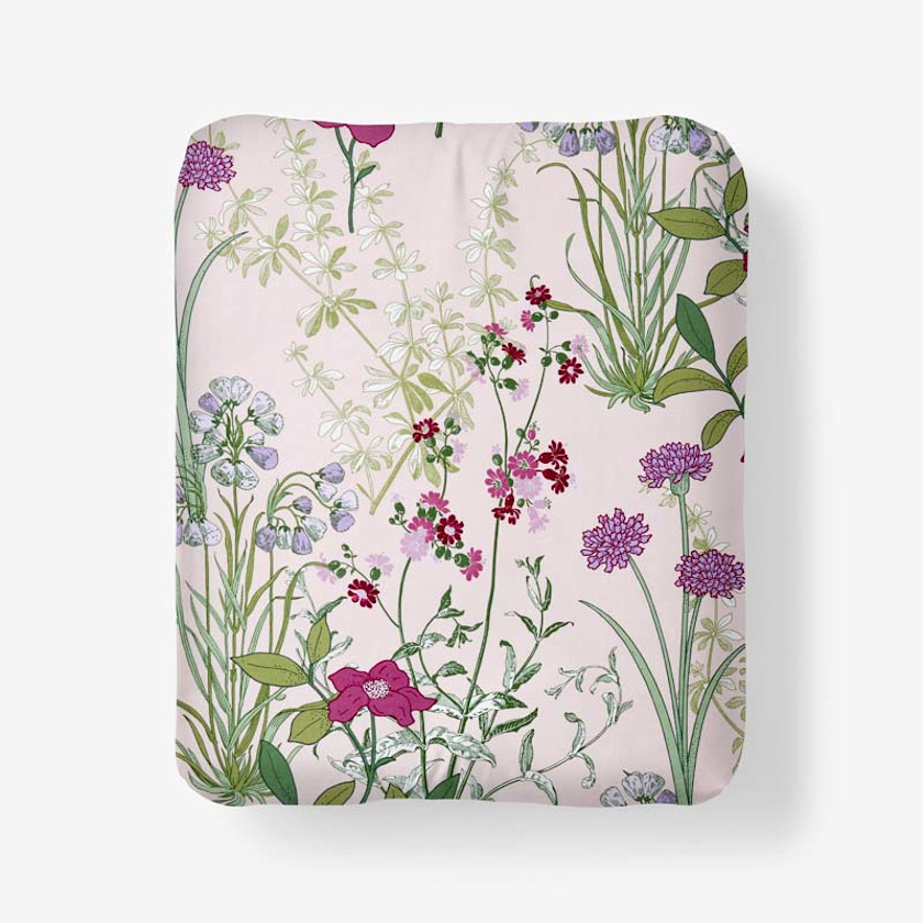 Bloom Meadow Classic Smooth Sateen Fitted Bed Sheet