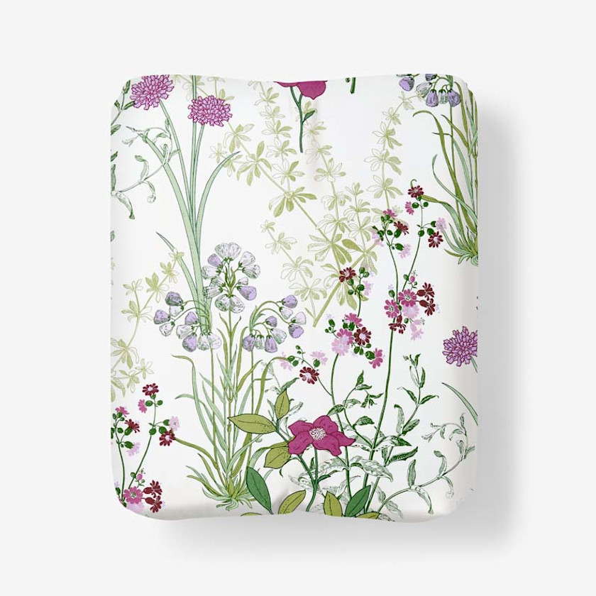 Bloom Meadow Classic Smooth Sateen Fitted Bed Sheet