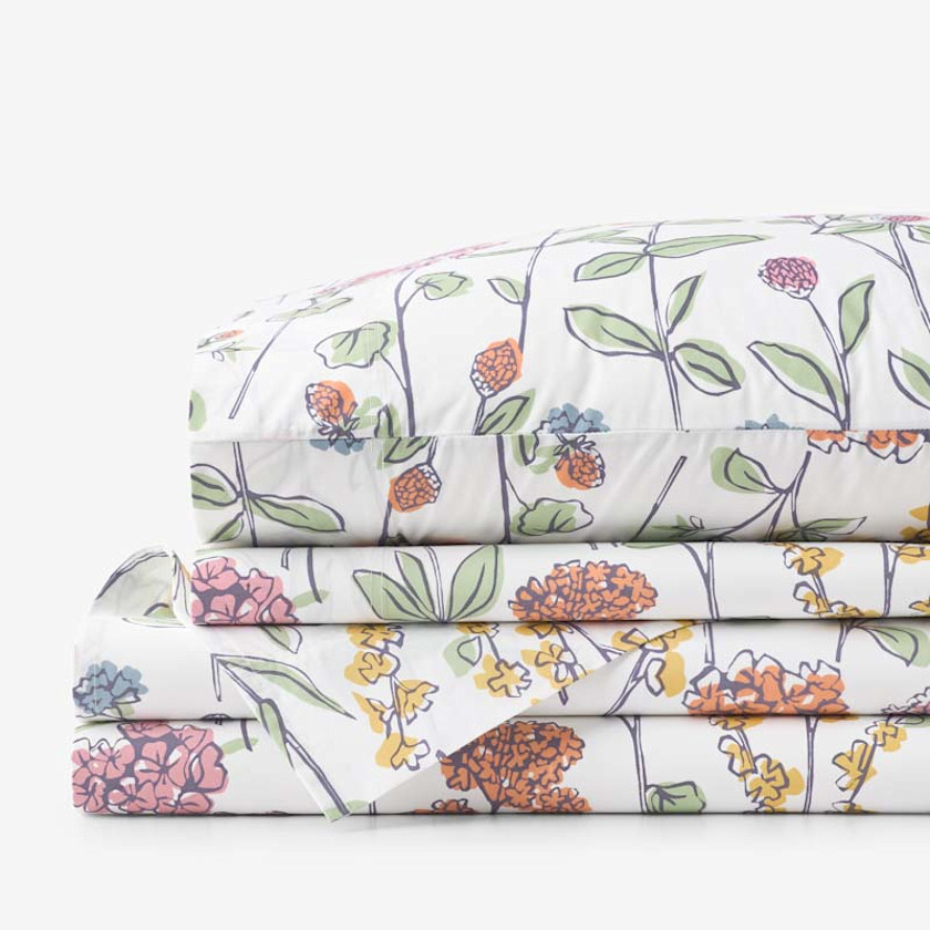 Garden Mirage Classic Cool Cotton Percale Bed Sheet Set