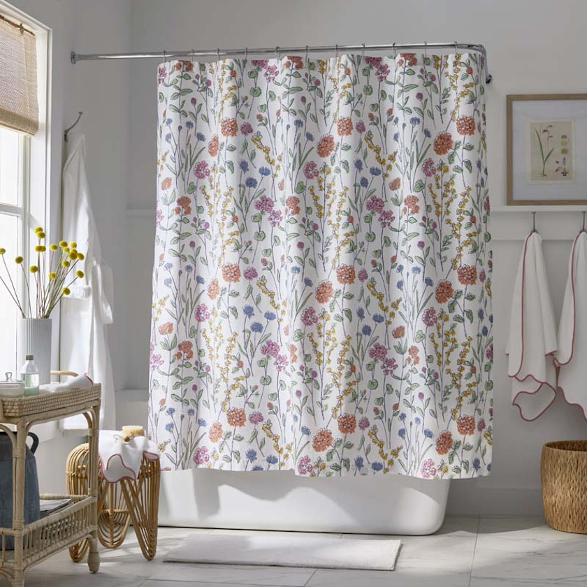 Garden Mirage Classic Cool Cotton Percale Shower Curtain