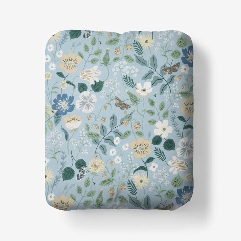 Strawberry Fields Classic Cool Cotton Percale Fitted Bed Sheet