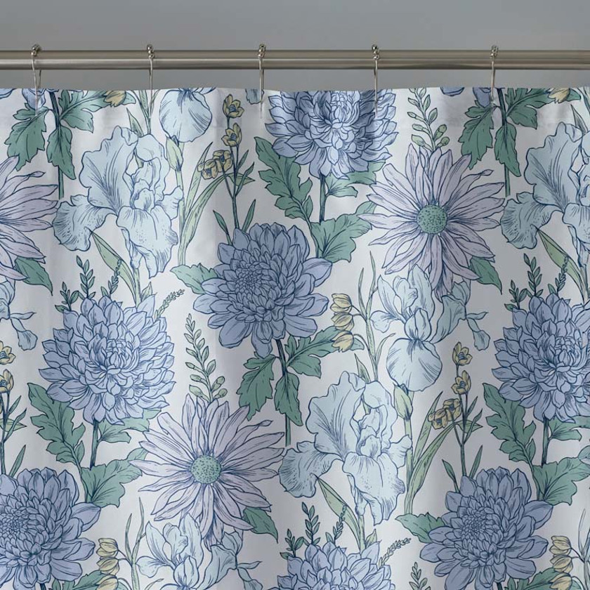 Garden Bliss Classic Smooth Sateen Shower Curtain