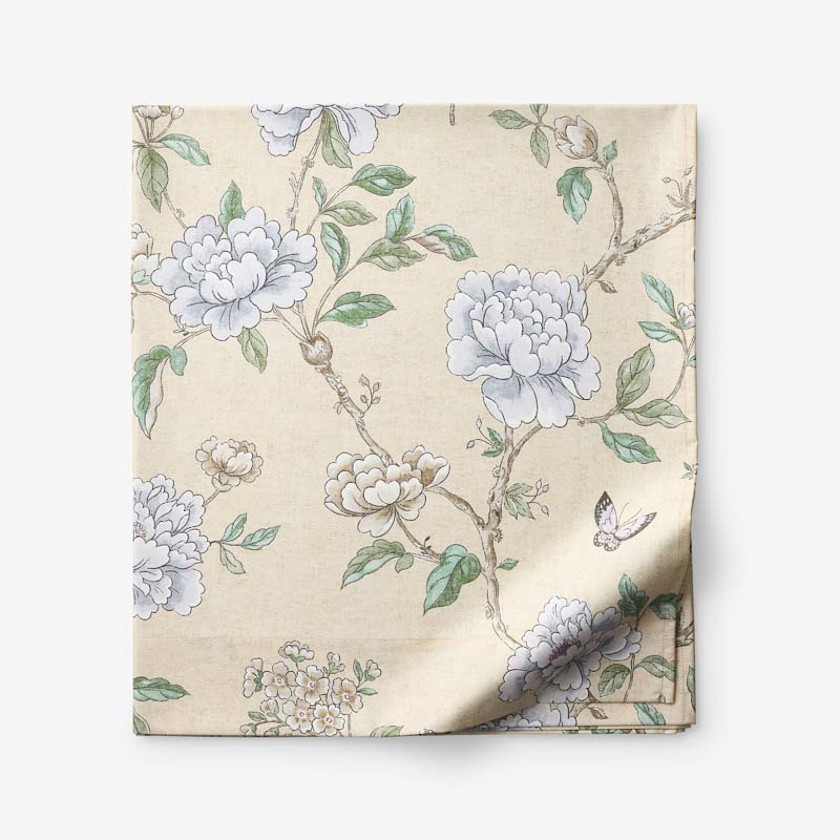 Peony Garden Premium Smooth Wrinkle-Free Sateen Flat Bed Sheet
