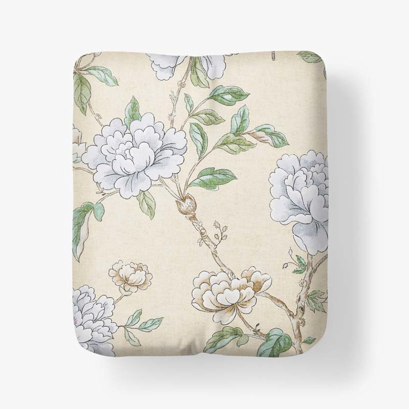 Peony Garden Premium Smooth Wrinkle-Free Sateen Fitted Bed Sheet