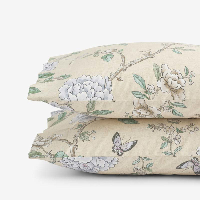 Peony Garden Premium Smooth Wrinkle-Free Sateen Pillowcase Set