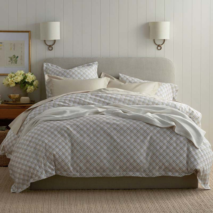 Leander Premium Smooth Wrinkle-Free Sateen Bed Sheet Set - Gray Multi, Twin,Gray Multi