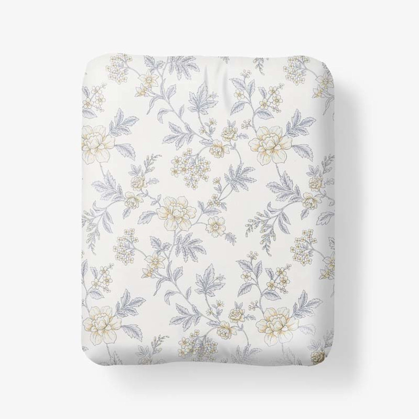 Whispering Garden Premium Smooth Wrinkle-Free Sateen Fitted Bed Sheet