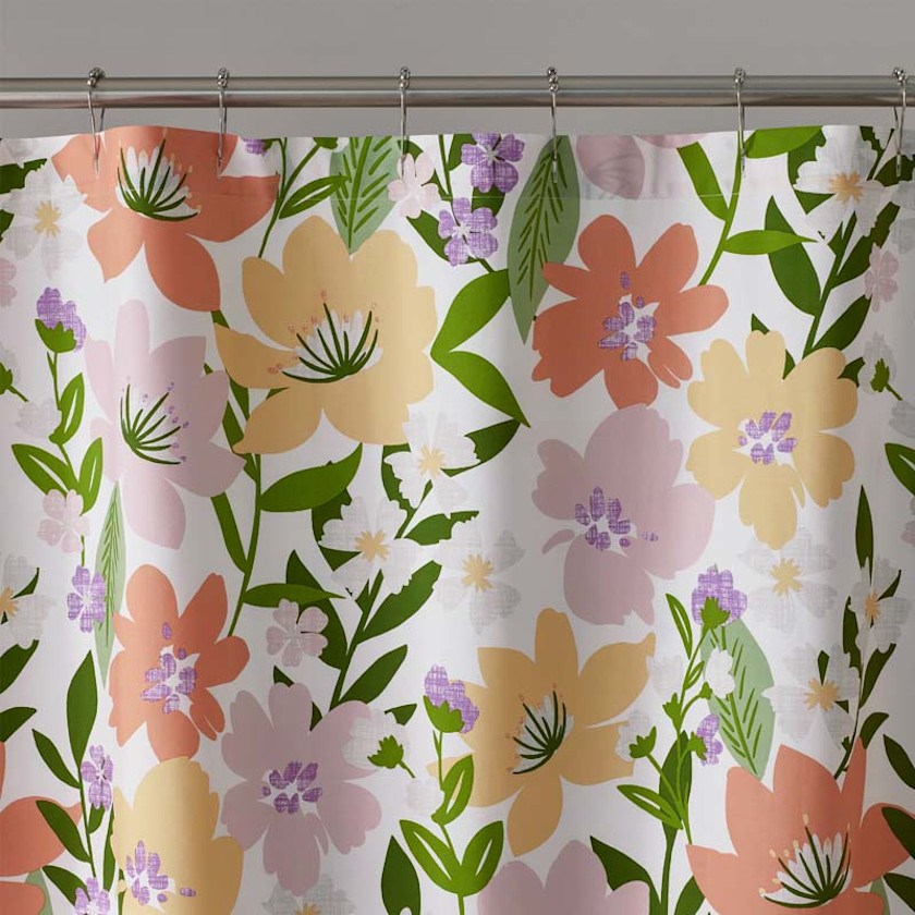 Whimsy Garden Classic Cool Cotton Percale Shower Curtain