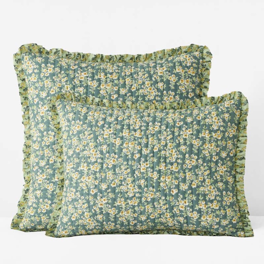 Suhana Reversible Ruffle Quilted Sham