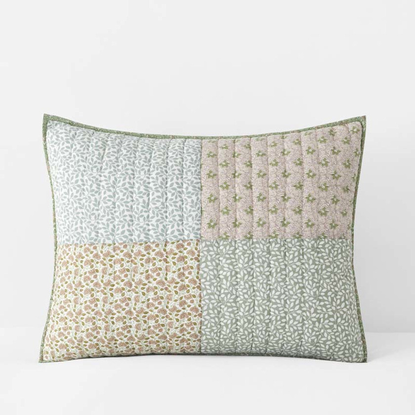 Megara Patchwork Quilted Sham