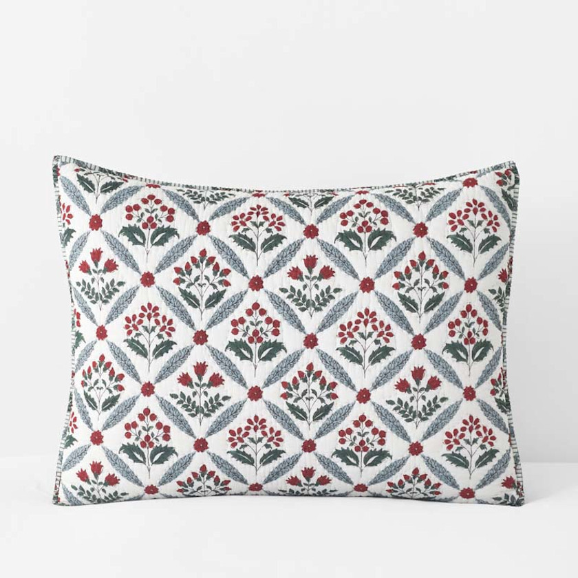 Elderberry Reversible Quilted Sham