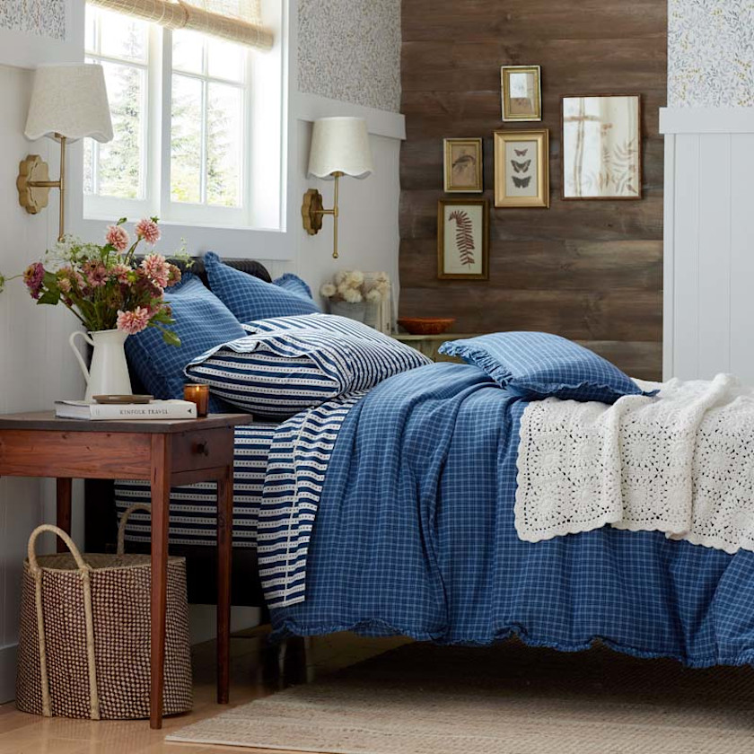 Classic Plaids Yarn-Dyed Cotton Sham,Katherine Plaid