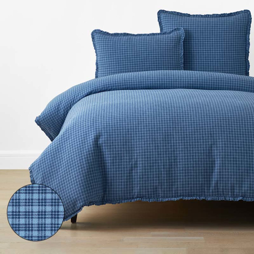 Classic Plaids Yarn-Dyed Cotton Duvet Cover,Katherine Plaid