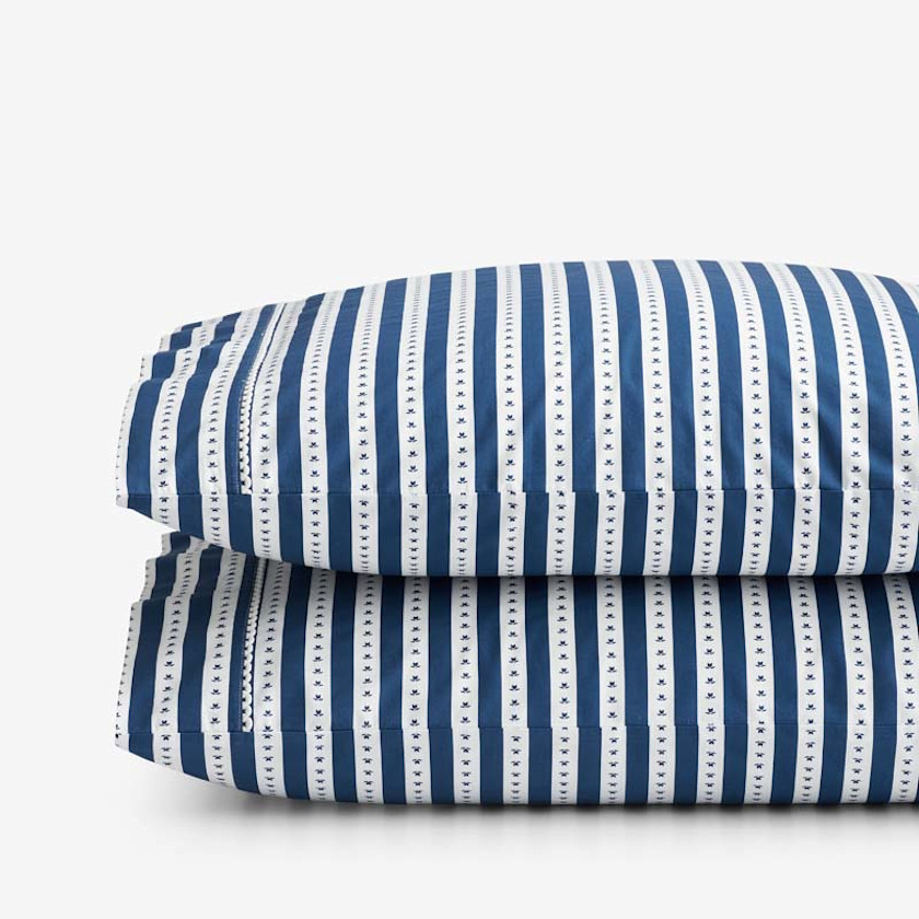 Mini-Prints Garment Washed Cotton Percale Pillowcase Set