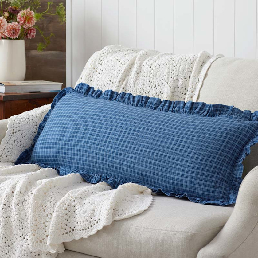 Classic Plaids Yarn-Dyed Cotton Decorative Lumbar Pillow Cover
