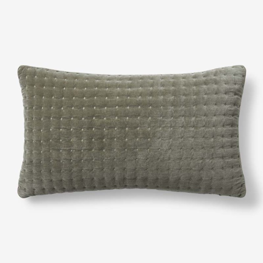 Tufted Stitch Velvet Decorative Lumbar Pillow Cover