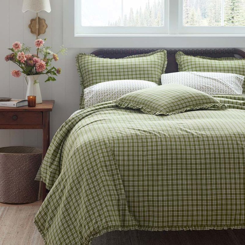Classic Plaids Yarn-Dyed Cotton Sham,Henri Plaid