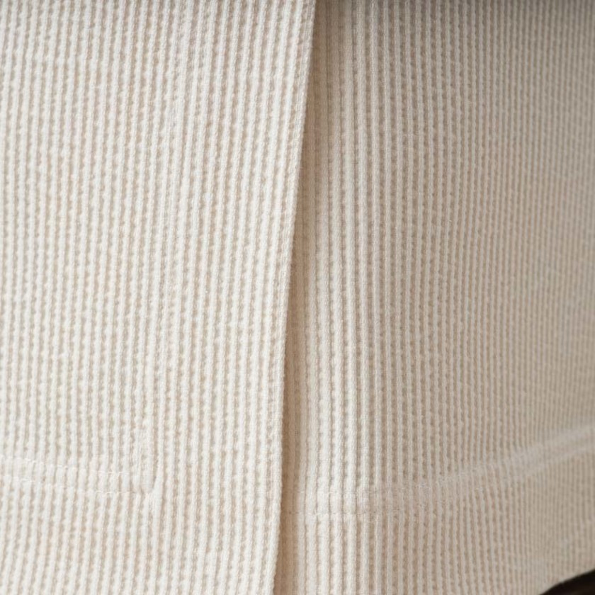Matelassé 14 in. Bed Skirt - Textured Stripe Ivory, Twin,Textured Stripe Ivory