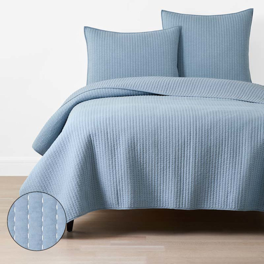 Fara Textured Kantha Quilt