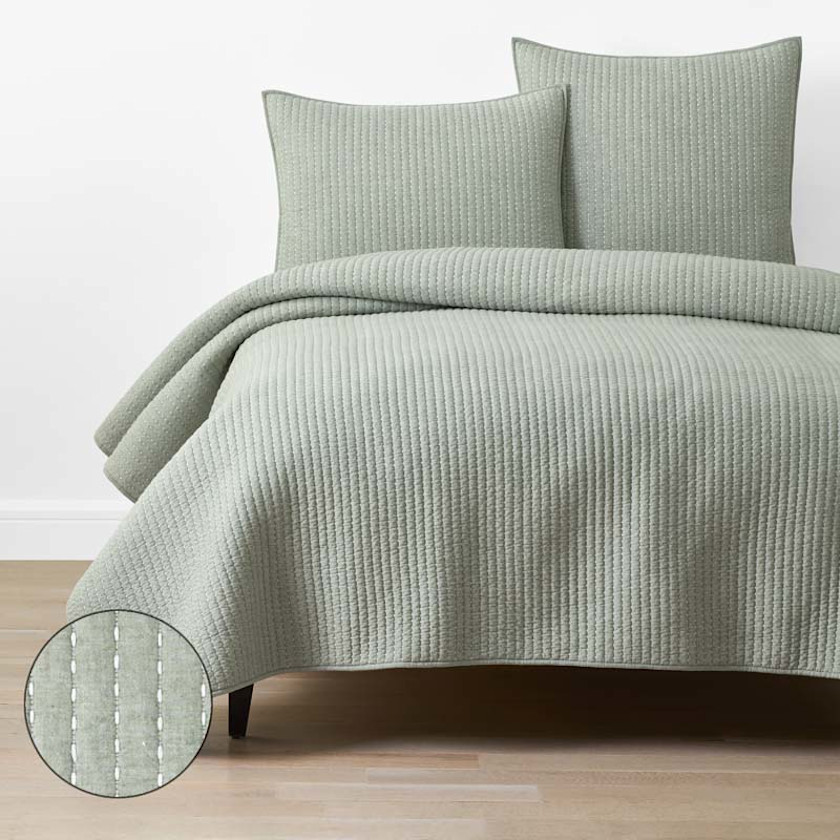 Fara Textured Kantha Quilt