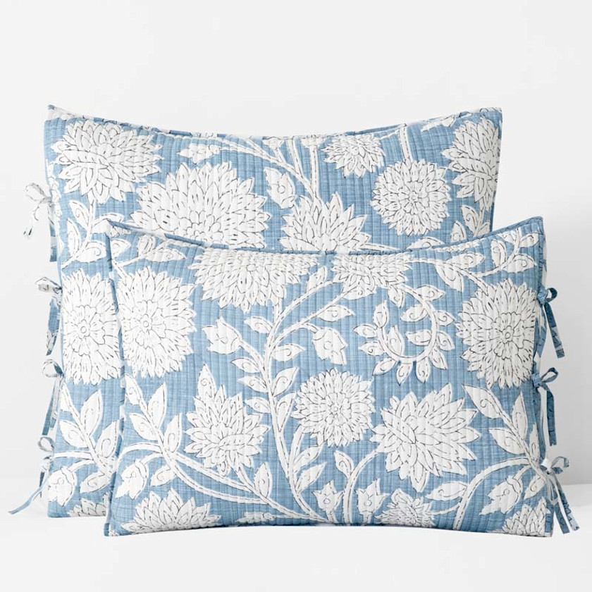 Feliciana Chrysanthemum Reversible Quilted Sham