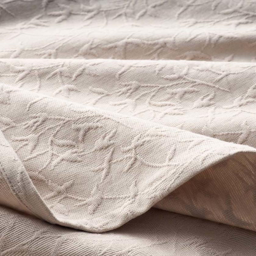 Delicate Floral Blanket - Beige, Twin/Twin XL,Beige