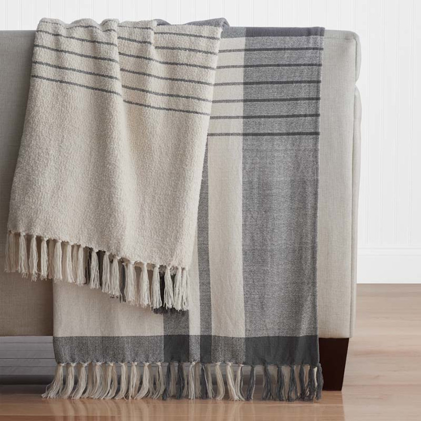 Textured Boucle Throw