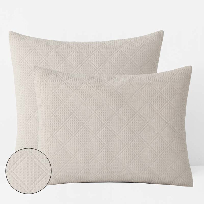 Waffle Quilted Sham