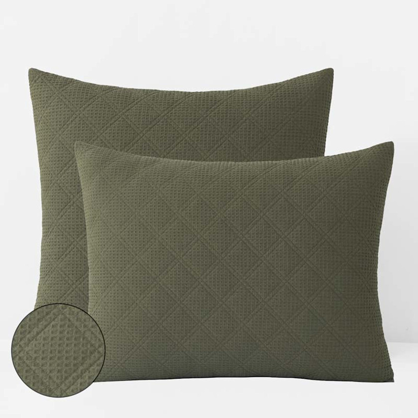 Waffle Quilted Sham
