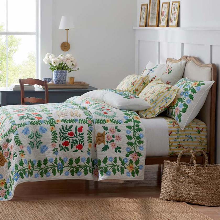 Helena Quilted Sham,Multi