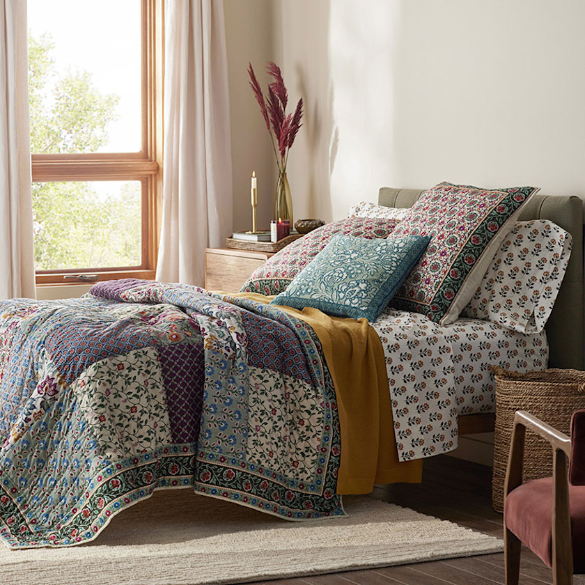Nora Mosaic Patchwork Quilt - Multi, Twin/Twin XL,Multi