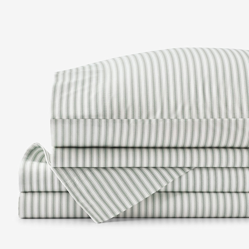 Lucenda Classic Cool Cotton Percale Bed Sheet Set