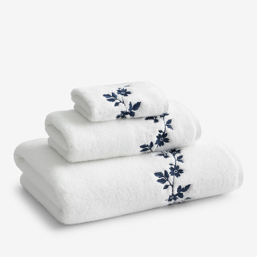 Brighton Embroidered Cotton Bath Towel