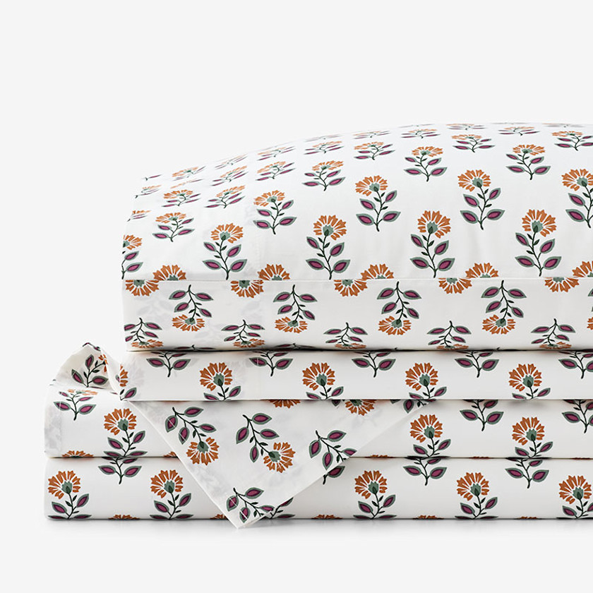 Nora Classic Cool Cotton Percale Bed Sheet Set