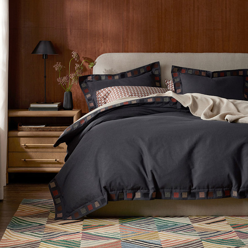 Ashton Duvet Cover - Charcoal, Twin/Twin XL,Charcoal