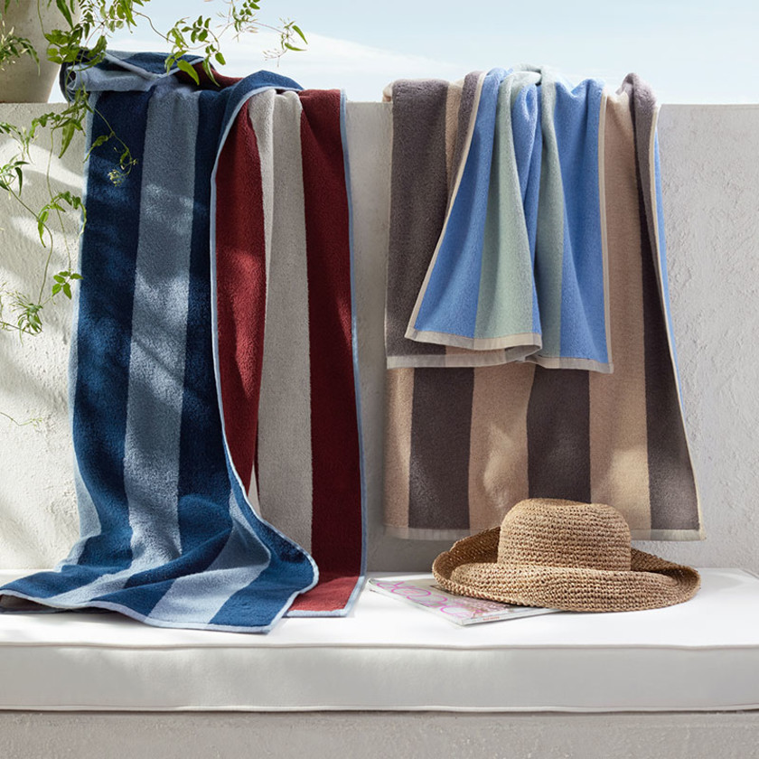 Cabana Stripe Reversible Beach Towel